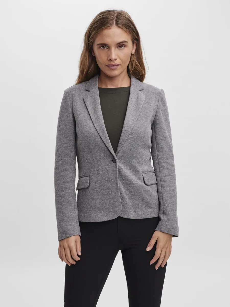 Блейзер Vero Moda из джерси "VMJULIA LS BLAZER", серый 
Блейзер Vero Moda из джерси "VMJULIA LS BLAZER", серый