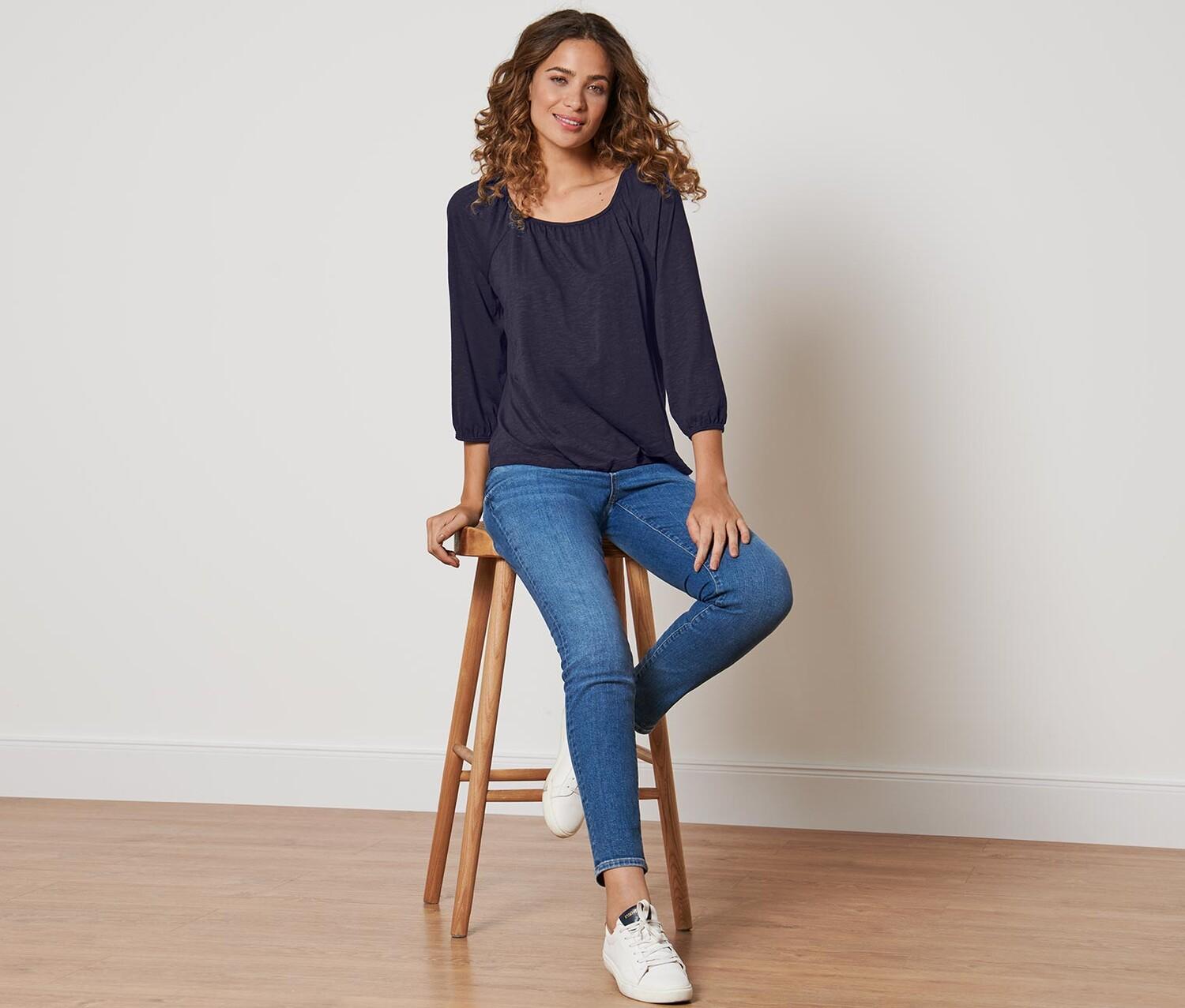 Блузка-рубашка с рукавом 3/4 Tchibo, темно-синий
Блузка-рубашка с рукавом 3/4 Tchibo, темно-синий