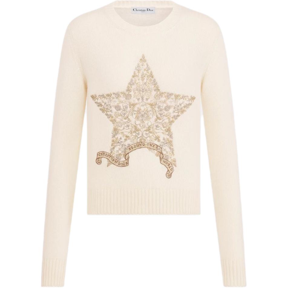 DIOR Кашемировый свитер женский экрю
DIOR Кашемировый свитер женский экрю
