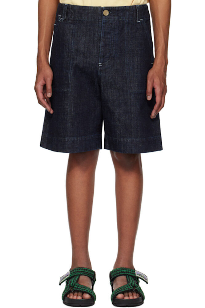 Темно-синие джинсовые шорты La Croisière 'The de-Nîmes' JACQUEMUS
Темно-синие джинсовые шорты La Croisière 'The de-Nîmes' JACQUEMUS