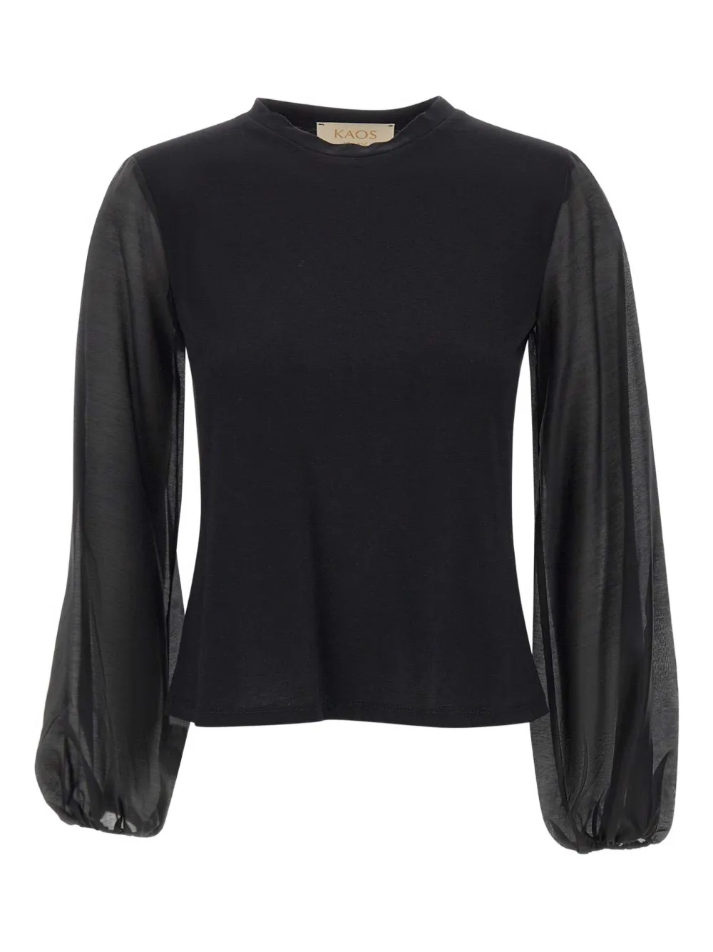 Хлопковая блузка с рукавами-фонариками kaos, черный
Хлопковая блузка с рукавами-фонариками kaos, черный