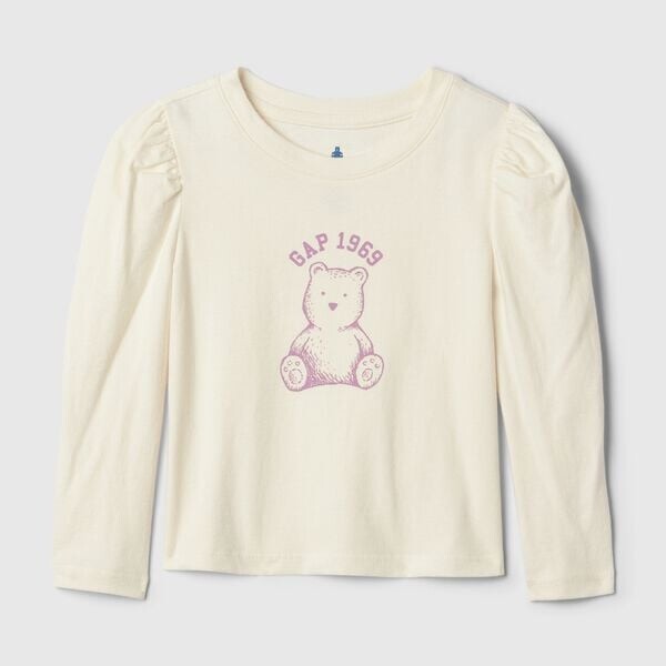 Футболка с длинными рукавами и принтом плюшевого мишки Gap, белый
Футболка с длинными рукавами и принтом плюшевого мишки Gap, белый
