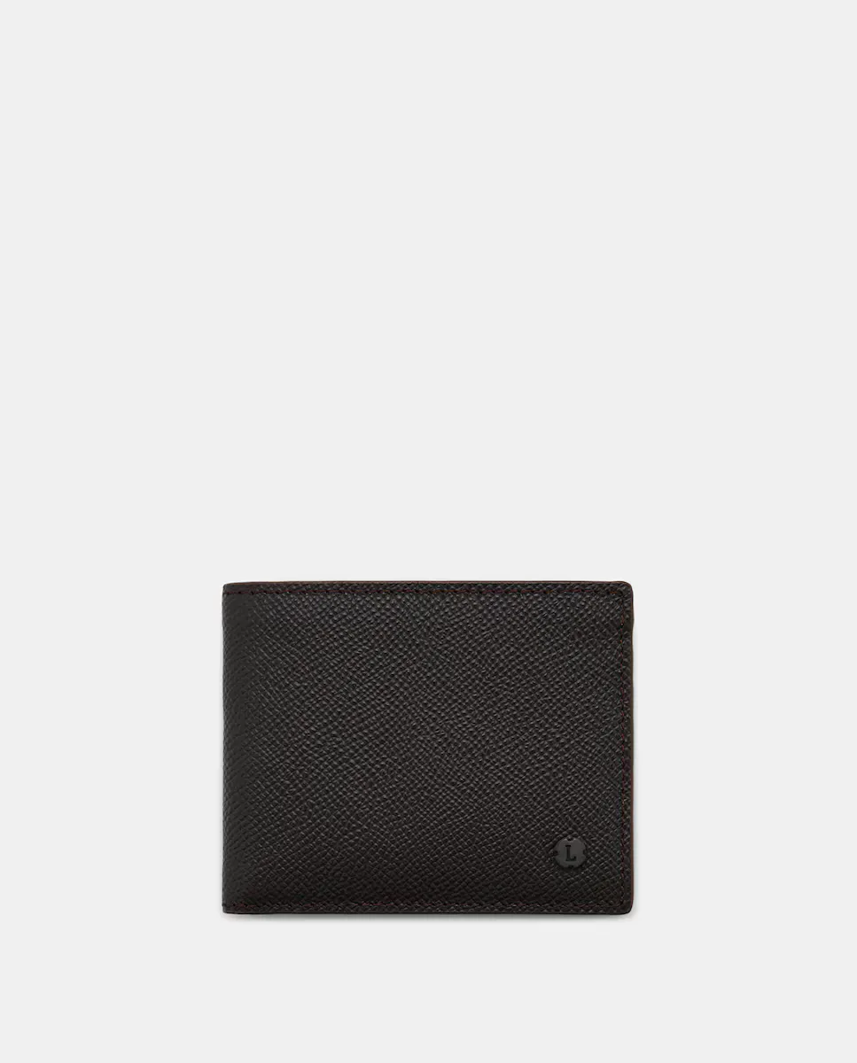 Мужской кошелек из черной воловьей кожи Lottusse, коричневый
Мужской кошелек из черной воловьей кожи Lottusse, коричневый