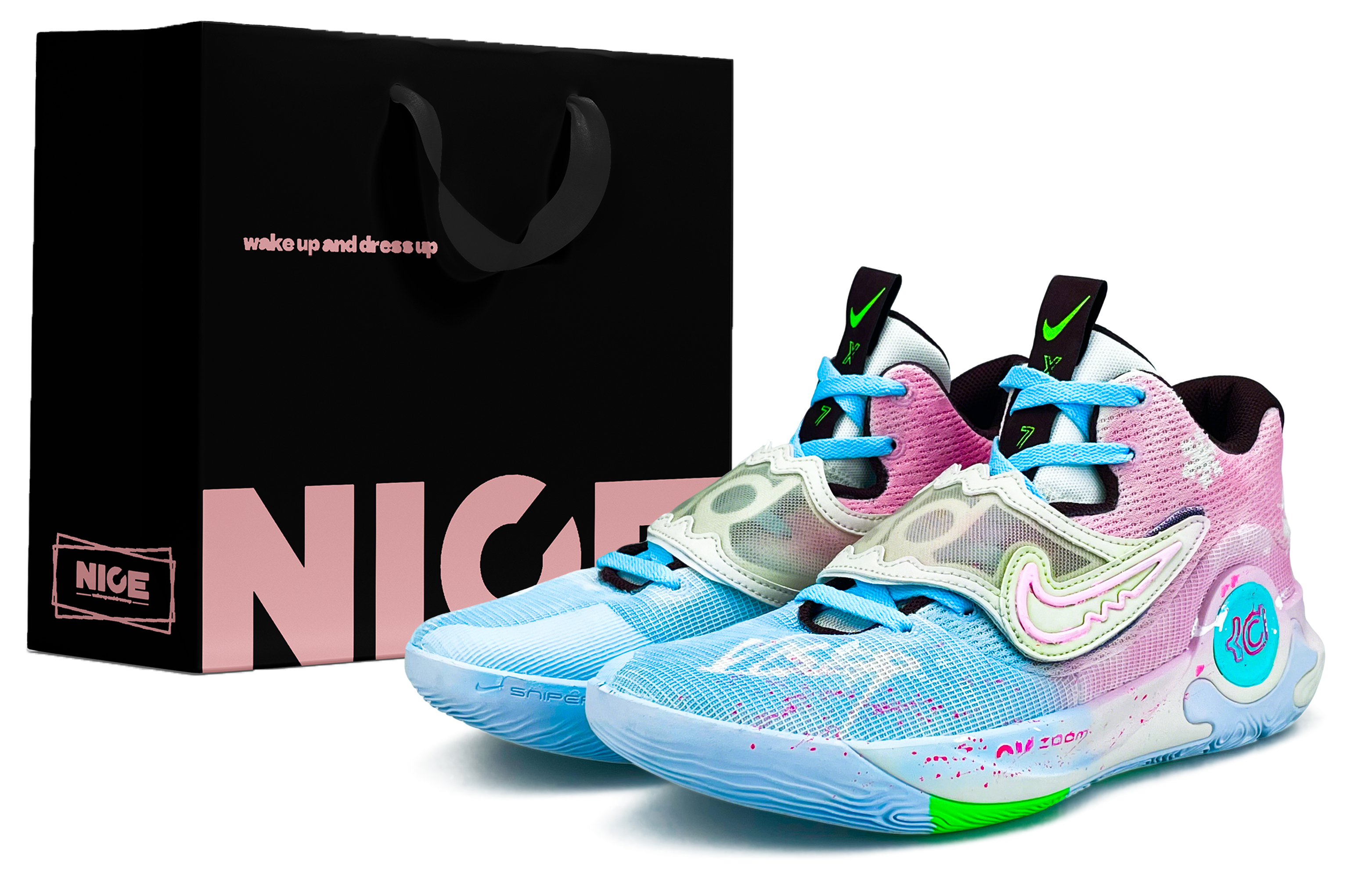 Nike Баскетбольные кроссовки KD Trey 5 X с низким верхом, устойчивые к истиранию, мужские, розово-синие
Nike Баскетбольные кроссовки KD Trey 5 X с низким верхом, устойчивые к истиранию, мужские, розово-синие