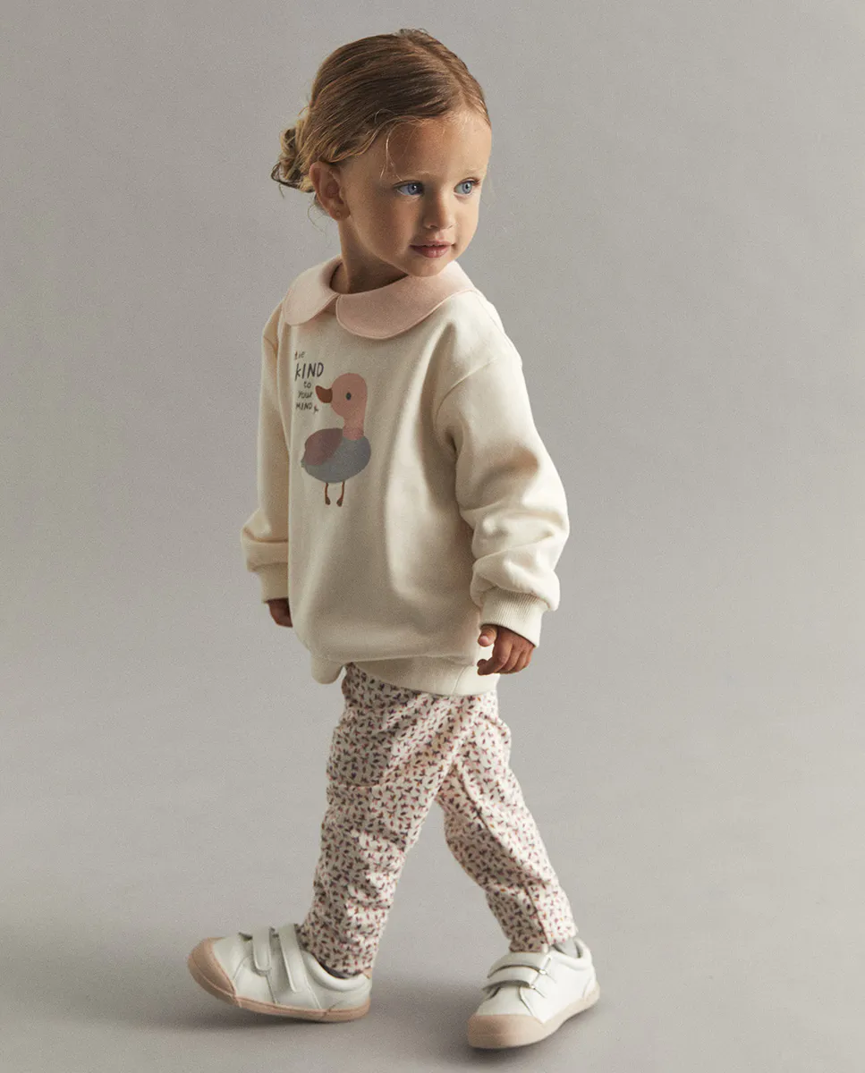 Брюки с принтом Sfera, бежевый 
Брюки с принтом Sfera, бежевый