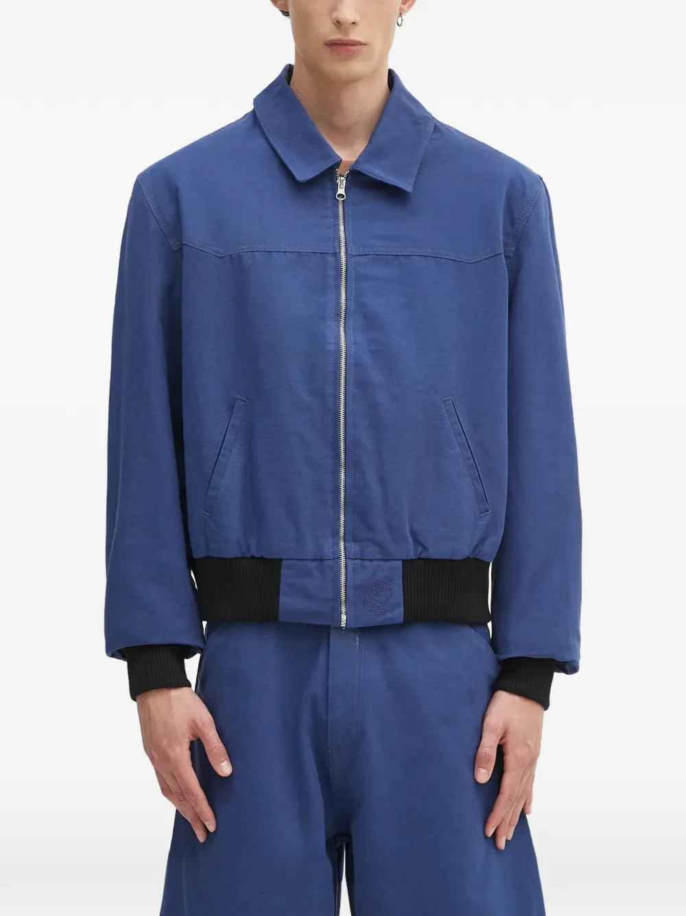 Бомбер на молнии Sky High Farm, синий
Бомбер на молнии Sky High Farm, синий