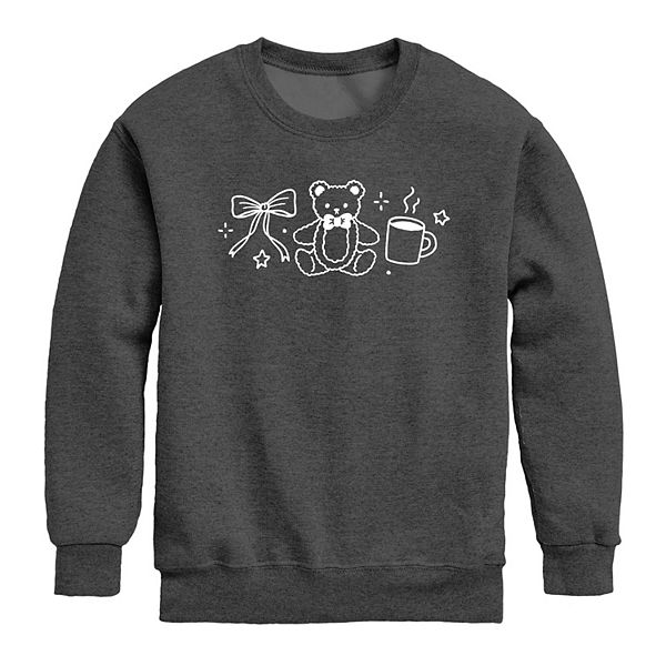 Детская флисовая толстовка с мишкой, кофе и бантом Licensed Character, Heather Charcoal
Детская флисовая толстовка с мишкой, кофе и бантом Licensed Character, Heather Charcoal