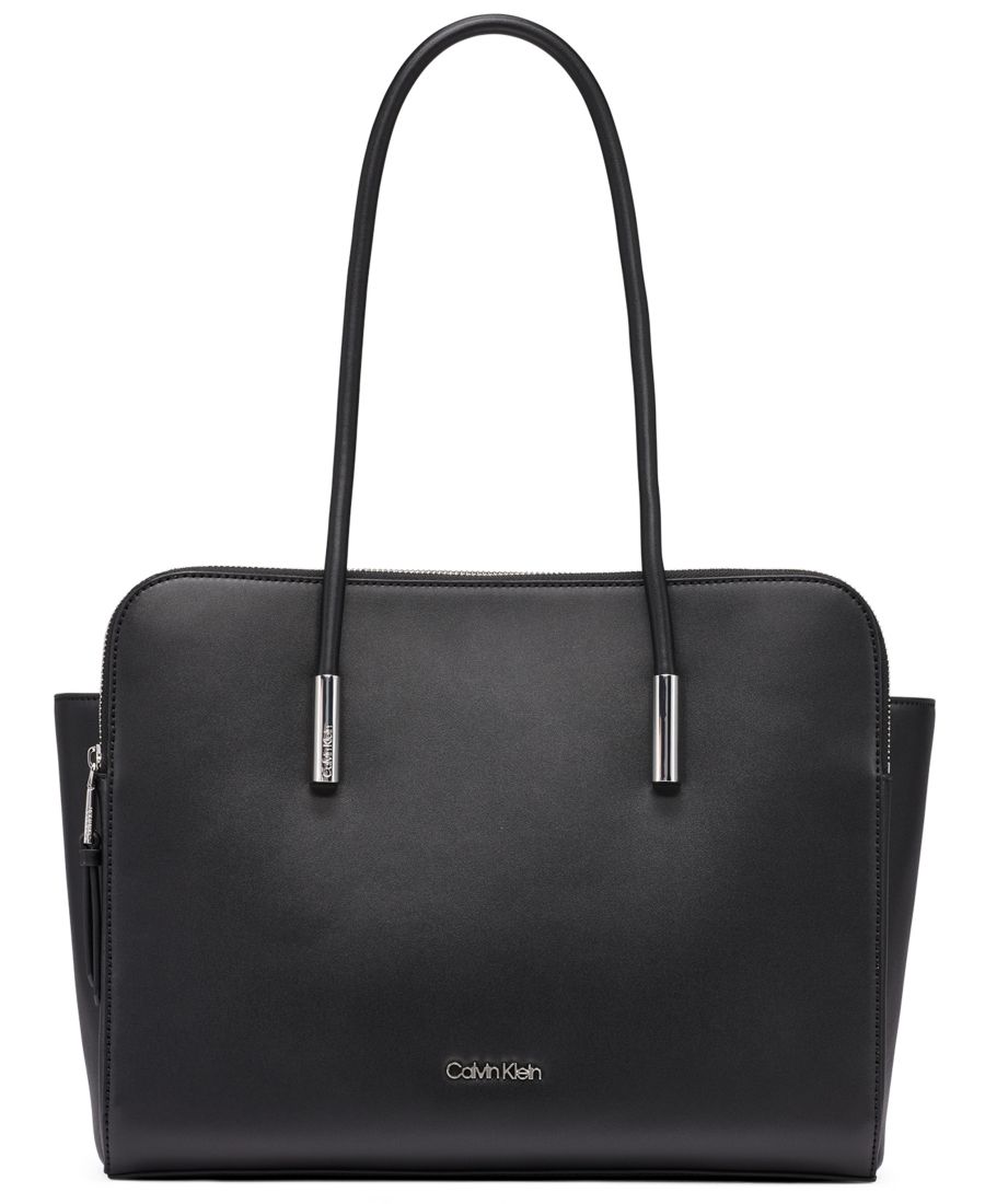 Сумка-тоут Junie среднего размера на молнии Macy's, Black/Silver
Сумка-тоут Junie среднего размера на молнии Macy's, Black/Silver