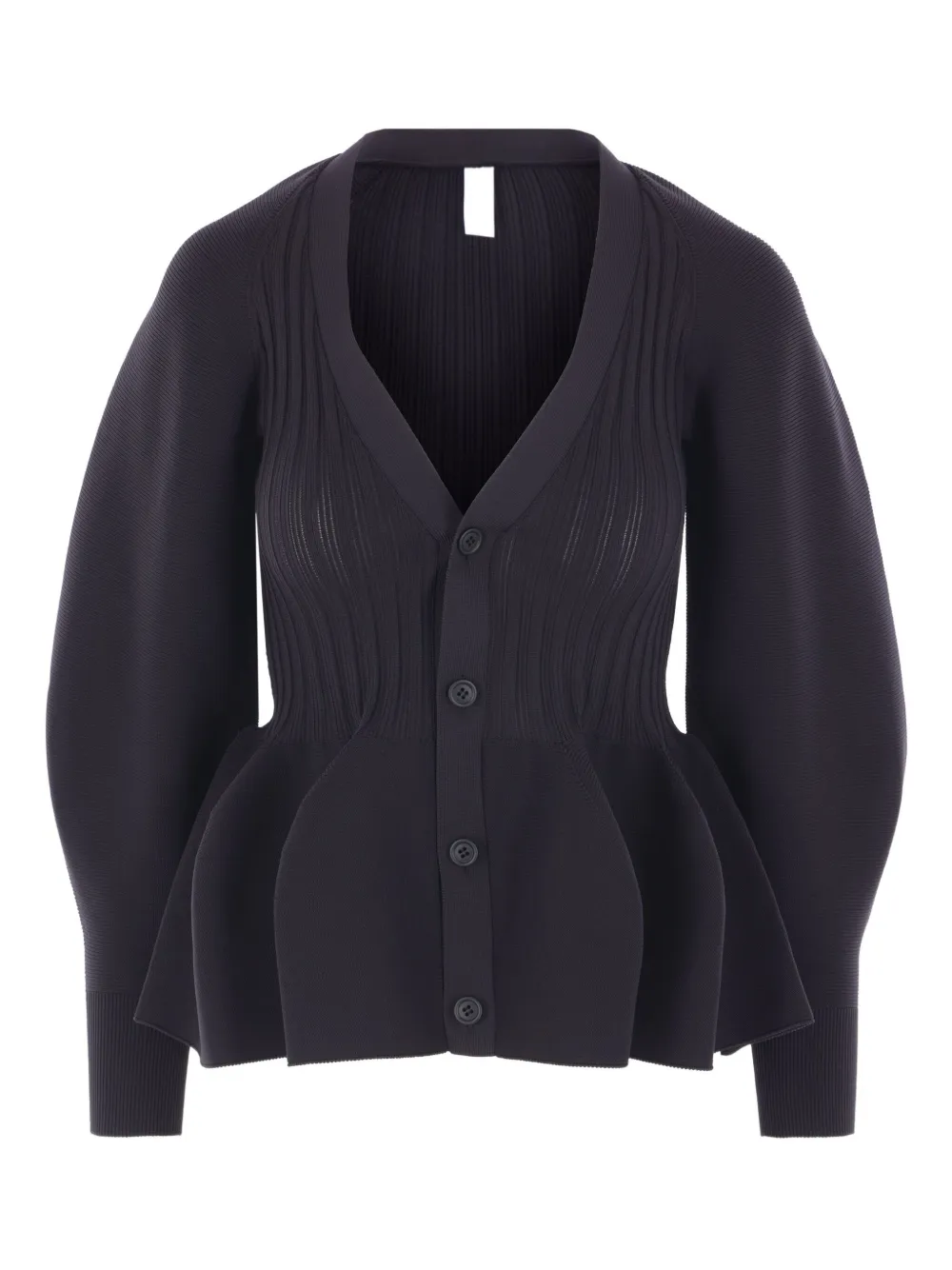 Кардиган с баской в рубчик CFCL, черный
Кардиган с баской в рубчик CFCL, черный