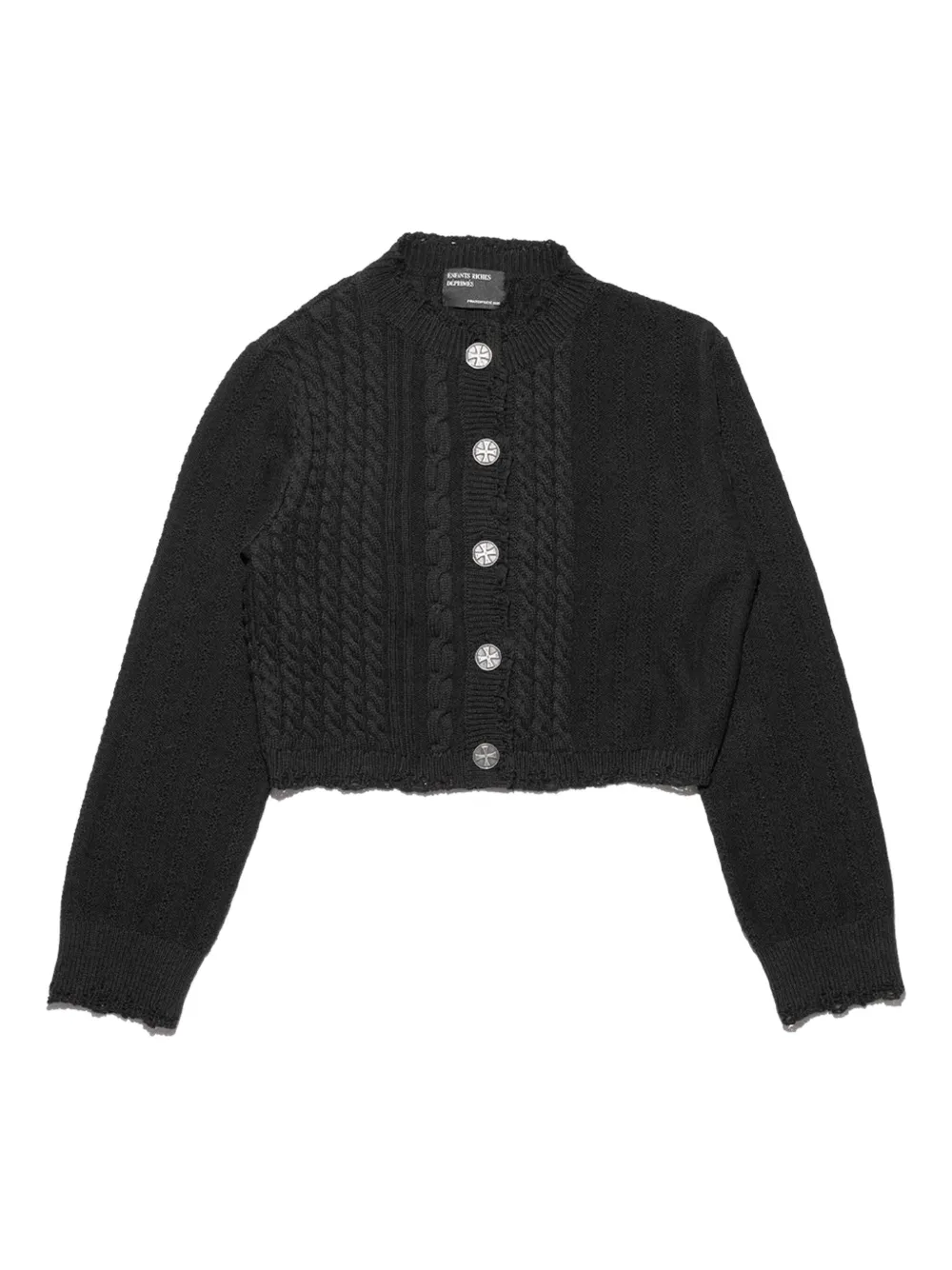 Кардиган фактурной вязки Enfants Riches Déprimés, черный
Кардиган фактурной вязки Enfants Riches Déprimés, черный