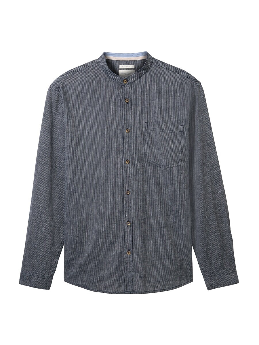 Рубашка на пуговицах стандартного кроя Tom Tailor, морской синий
Рубашка на пуговицах стандартного кроя Tom Tailor, морской синий