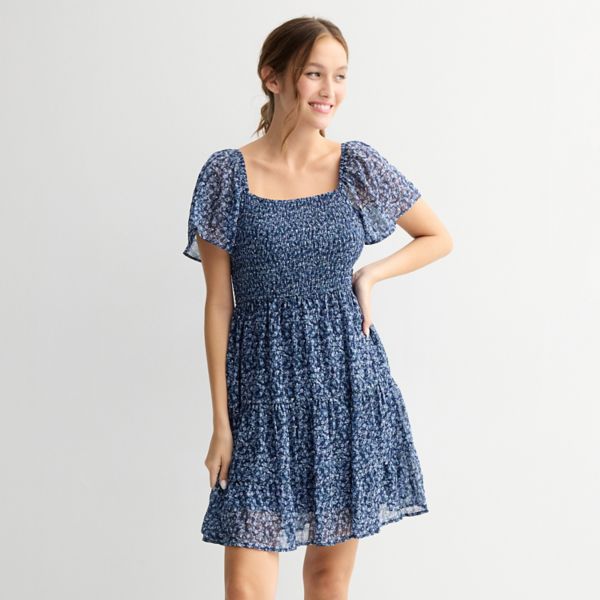 Мини-платье с рукавами-крылышками для юниоров Rewind, синий
Мини-платье с рукавами-крылышками для юниоров Rewind, синий