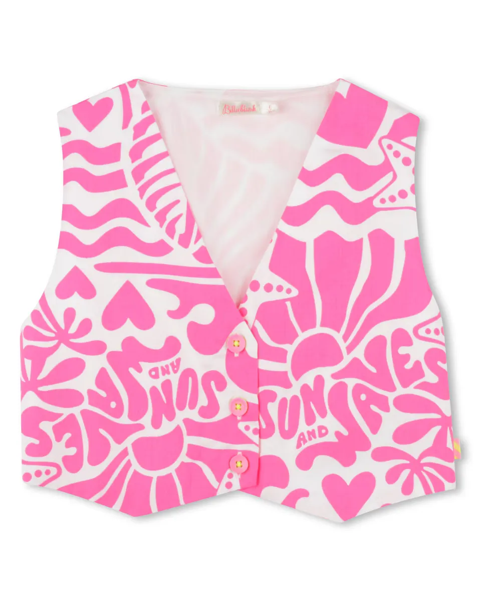Малышка трикотажный жакет в розовом цвете без рукавов Billieblush, цвет Rosa
Малышка трикотажный жакет в розовом цвете без рукавов Billieblush, цвет Rosa