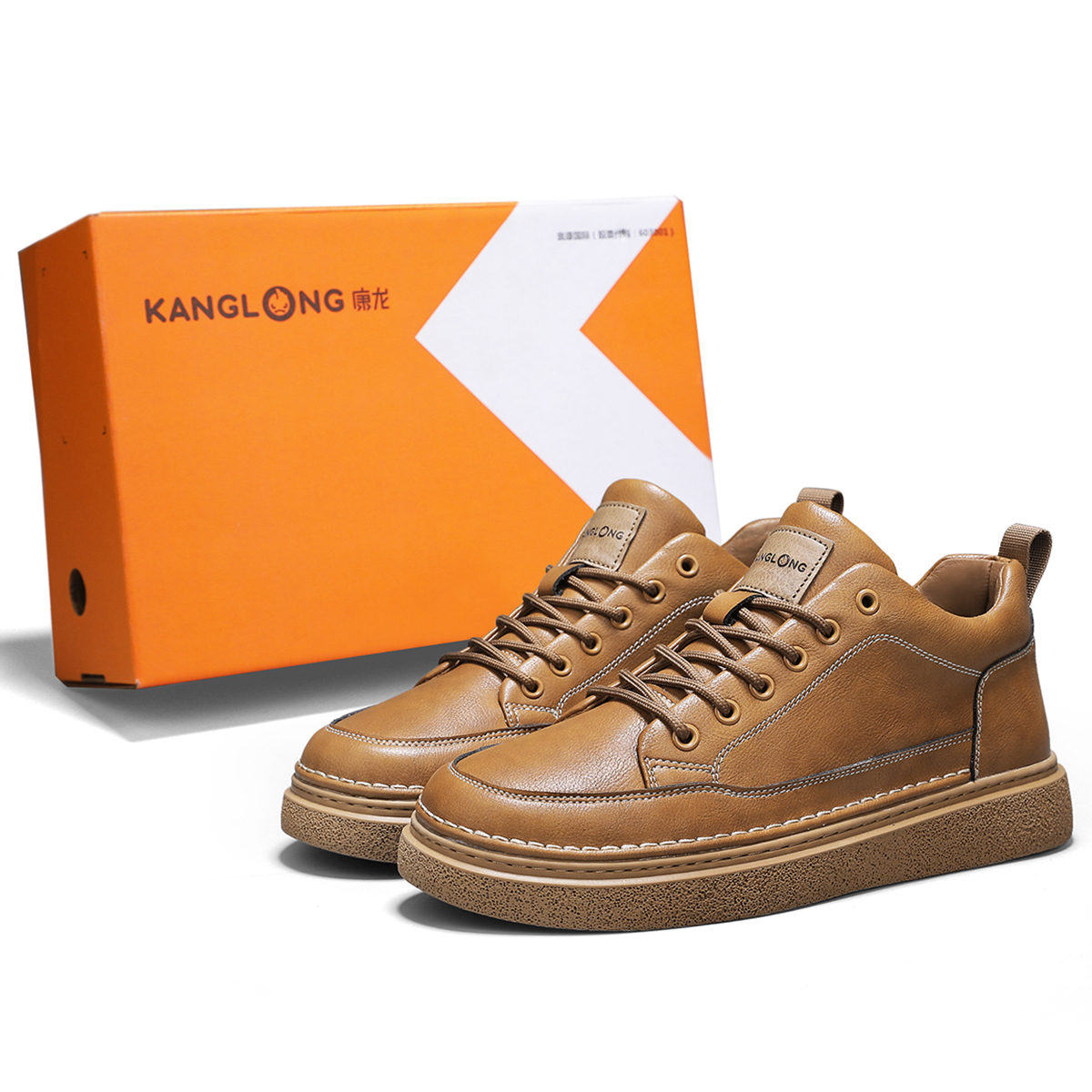 KANGLONG Коричневые мужские скейтерские кеды лоу-топ, цвет Brown
KANGLONG Коричневые мужские скейтерские кеды лоу-топ, цвет Brown