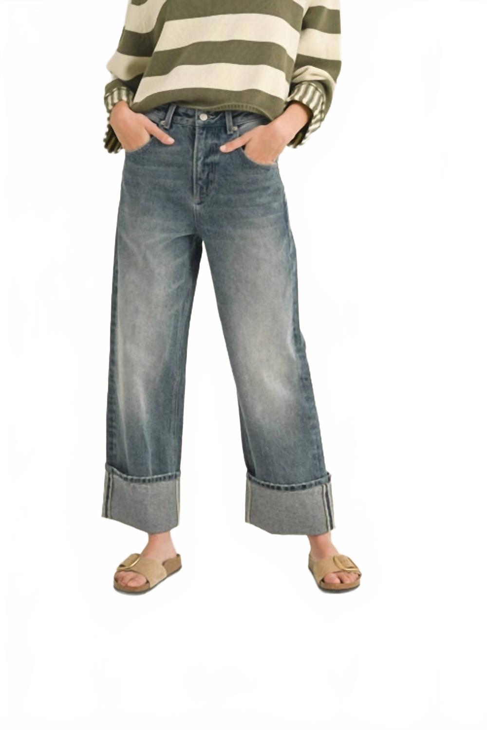 Прямые джинсы с манжетами в светлой стирке MIOU MUSE, Light Wash
Прямые джинсы с манжетами в светлой стирке MIOU MUSE, Light Wash