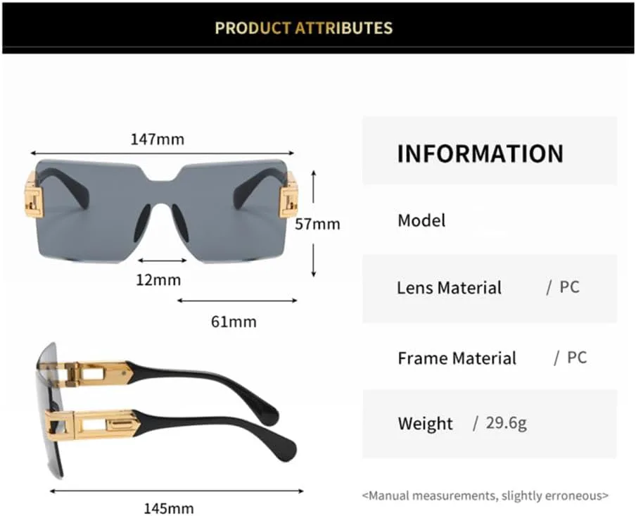 Большие солнцезащитные очки без оправы для женщин, градиентный дизайн, крупная оправа, защита от УФ-излучения UV400, металлические дужки-цепочки LANGSER, 2
Большие солнцезащитные очки без оправы для женщин, градиентный дизайн, крупная оправа, защита от УФ-излучения UV400, металлические дужки-цепочки LANGSER, 2