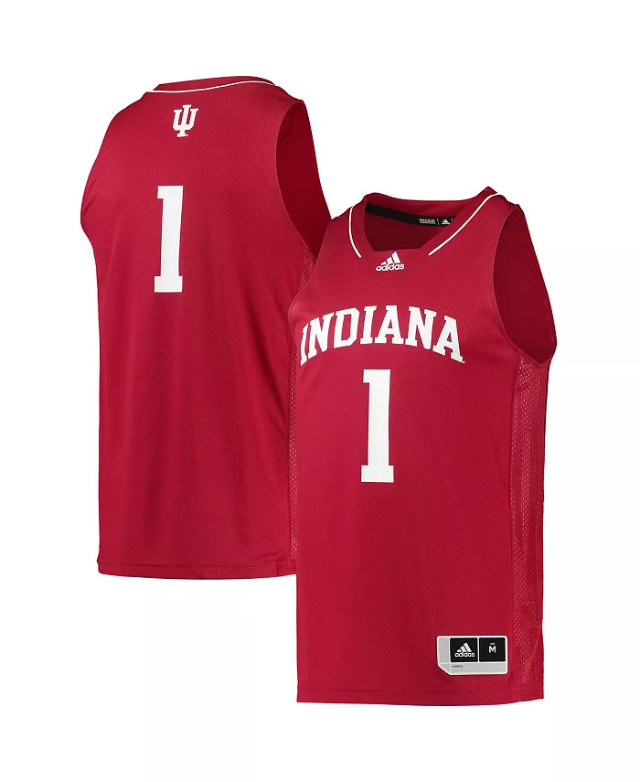 Мужская баскетбольная майка Swingman команды Indiana Hoosiers 1 adidas, красный 
Мужская баскетбольная майка Swingman команды Indiana Hoosiers 1 adidas, красный