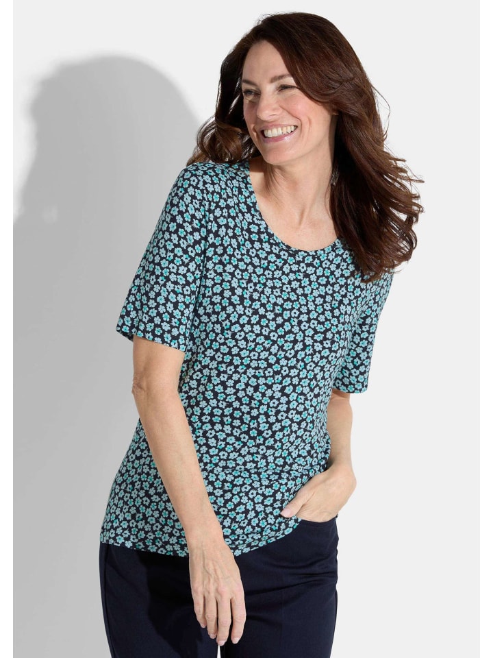 Рубашка темно-синего / светло-голубого / бирюзового цвета / с узором GOLDNER
Рубашка темно-синего / светло-голубого / бирюзового цвета / с узором GOLDNER