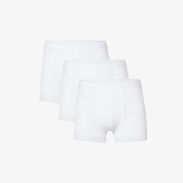 Комплект из трех плавок из эластичной ткани с эластичным поясом Che, белый
Комплект из трех плавок из эластичной ткани с эластичным поясом Che, белый