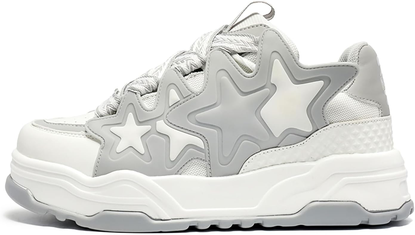 Унисекс звездные повседневные кроссовки для ходьбы, женская мода, милые платформенные массивные кроссовки, модные и удобные мужские теннисные New Shita, белый/серый
Унисекс звездные повседневные кроссовки для ходьбы, женская мода, милые платформенные массивные кроссовки, модные и удобные мужские теннисные New Shita, белый/серый