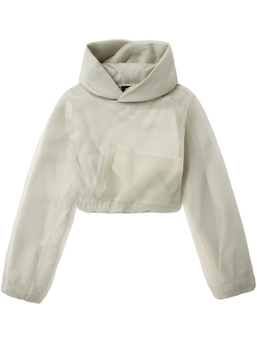 Укороченное худи We11done, нейтральный 
Укороченное худи We11done, нейтральный