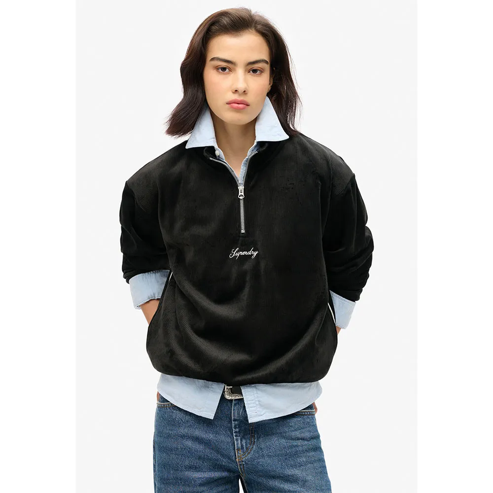 Толстовка Superdry Country Club Velour half zip, черный
Толстовка Superdry Country Club Velour half zip, черный