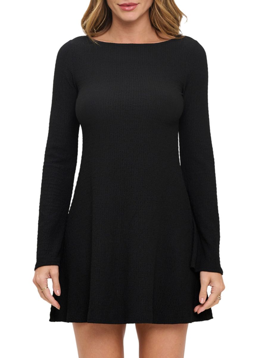 Мини-платье с вырезом-лодочкой Renee C., черный
Мини-платье с вырезом-лодочкой Renee C., черный