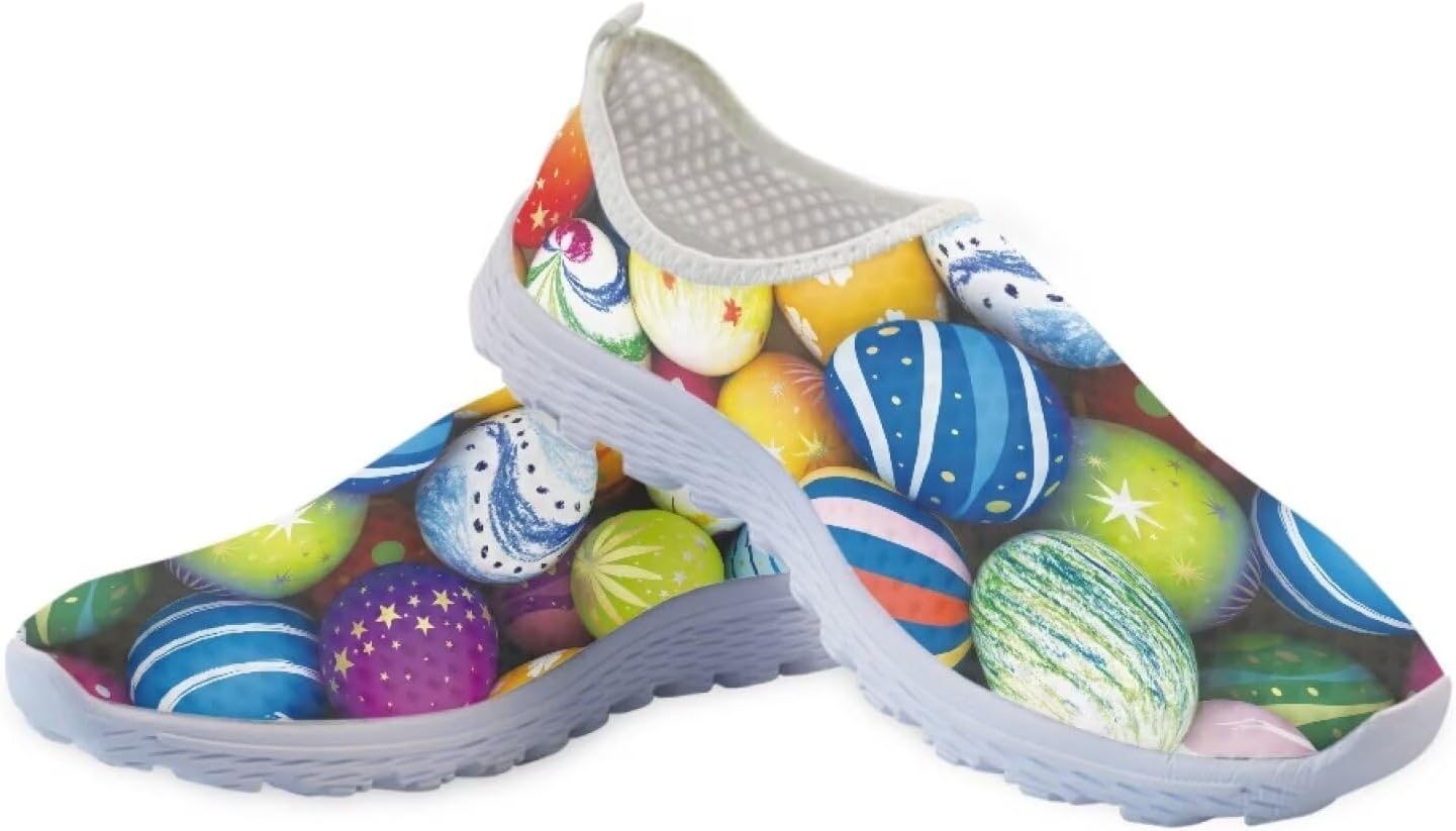 Легкие водные туфли Binienty для мужчин и женщин с принтом, для дома и улицы, с воздушной сеткой, повседневные аква-обувь, босоножки без шнурков, Easter Eggs
Легкие водные туфли Binienty для мужчин и женщин с принтом, для дома и улицы, с воздушной сеткой, повседневные аква-обувь, босоножки без шнурков, Easter Eggs