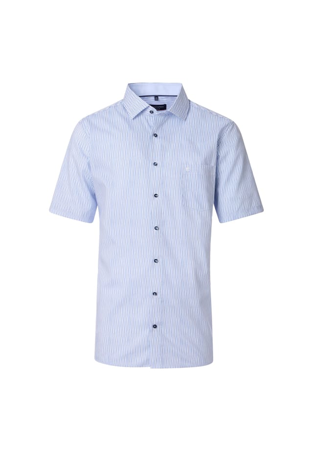 Рубашка делового покроя с коротким рукавом в полоску современный крой Casamoda, голубой
Рубашка делового покроя с коротким рукавом в полоску современный крой Casamoda, голубой