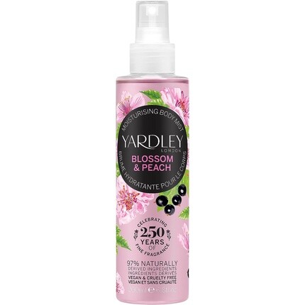 Yardley London Cherry Blossom And Peach Fragrance Mist 200ml
Yardley London Cherry Blossom And Peach Fragrance Mist 200ml