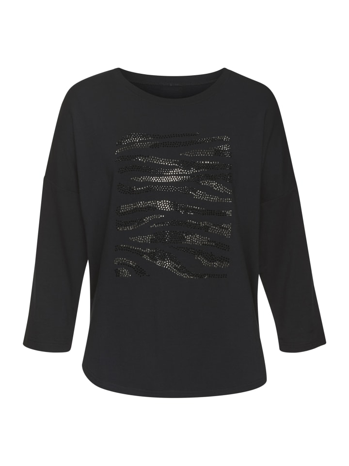 Футболка LASCANA, цвет schwarz, silber
Футболка LASCANA, цвет schwarz, silber