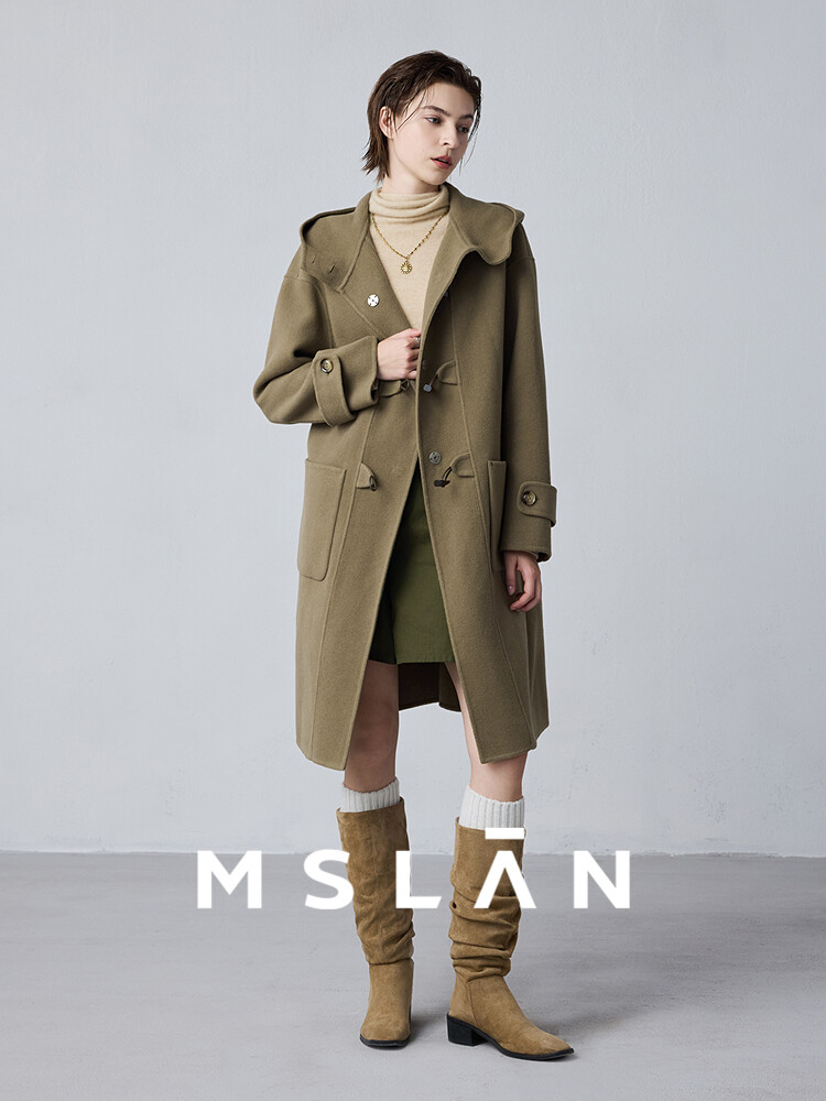 Пальто шерстяное MSlan с капюшоном, хаки
Пальто шерстяное MSlan с капюшоном, хаки