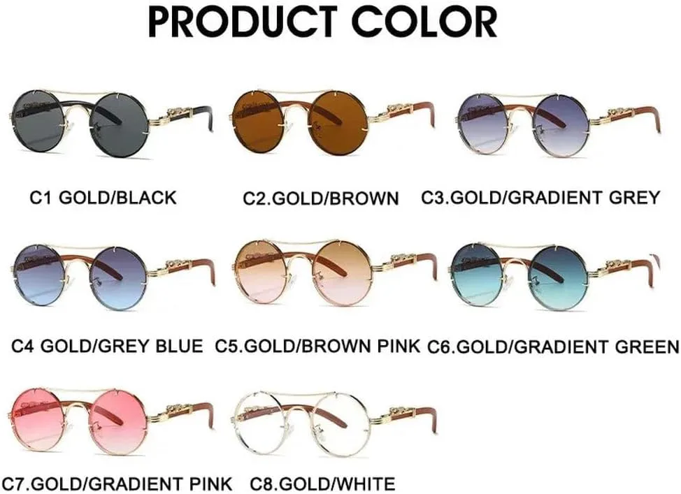 Винтажные панк-солнцезащитные очки круглой формы для мужчин, модные с двойной перемычкой, разноцветные, для женщин, ретро-стиль HYYZZC, Gold Gradient Pink
Винтажные панк-солнцезащитные очки круглой формы для мужчин, модные с двойной перемычкой, разноцветные, для женщин, ретро-стиль HYYZZC, Gold Gradient Pink