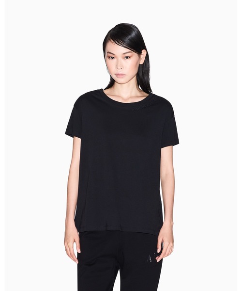 Футболка с коротким рукавом и круглым вырезом, с логотипом AX, модель BOYFRIEND ARMANI EXCHANGE, черный
Футболка с коротким рукавом и круглым вырезом, с логотипом AX, модель BOYFRIEND ARMANI EXCHANGE, черный