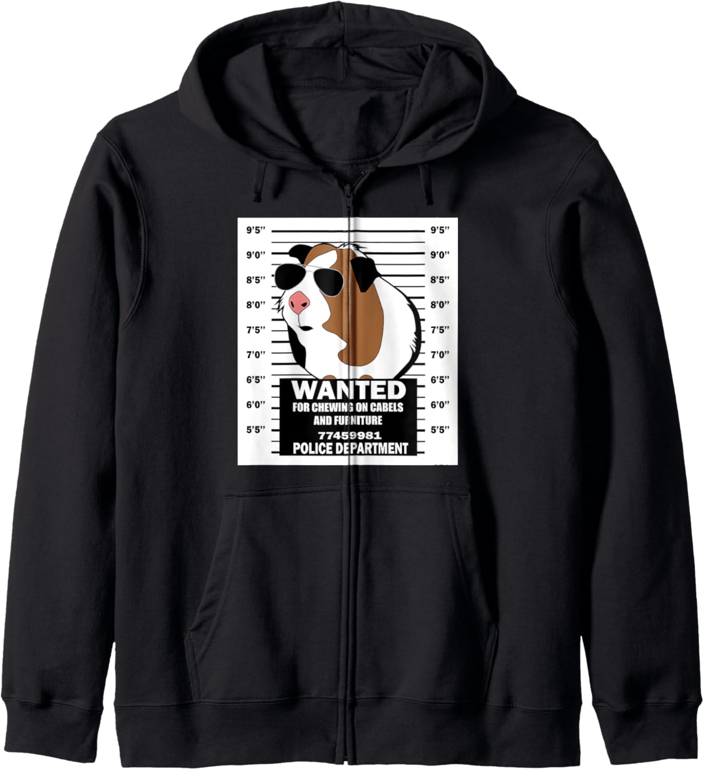 Забавная толстовка на молнии с фотографией морской свинки Funny Guinea Pig, черный
Забавная толстовка на молнии с фотографией морской свинки Funny Guinea Pig, черный