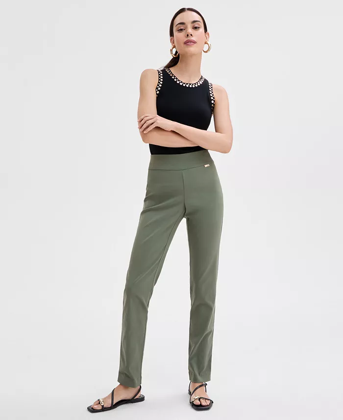 Женские узкие брюки средней посадки, стандартная и укороченная длина I.N.C. International Concepts, зеленый
Женские узкие брюки средней посадки, стандартная и укороченная длина I.N.C. International Concepts, зеленый