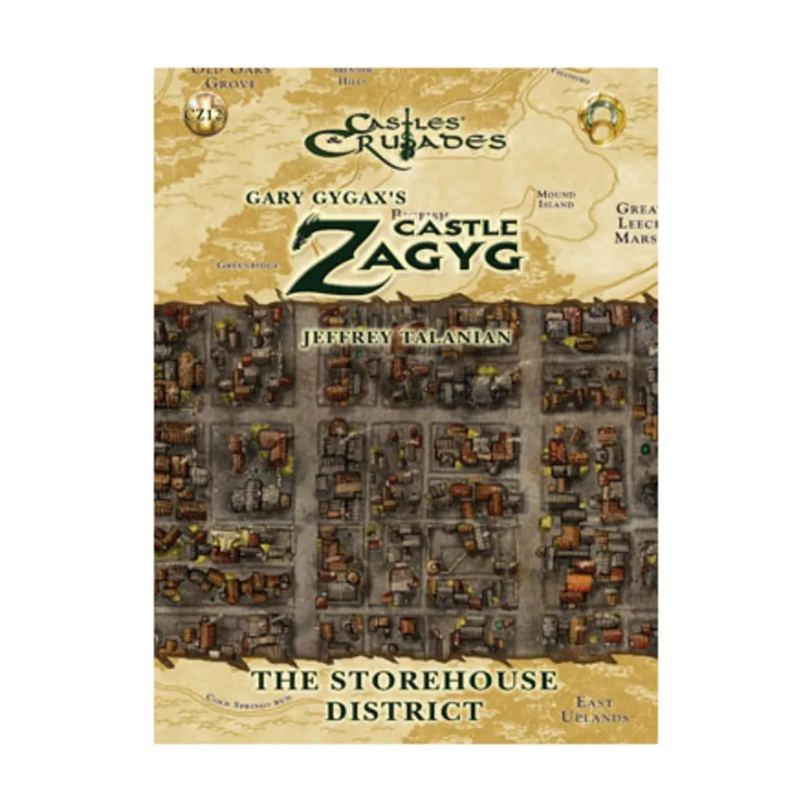 Free Town of Yggsburgh - The Store House District, Castles & Crusades - Gary Gygax's Castle Zagyg (Troll Lord Games), мягкая обложка
Free Town of Yggsburgh - The Store House District, Castles & Crusades - Gary Gygax's Castle Zagyg (Troll Lord Games), мягкая обложка