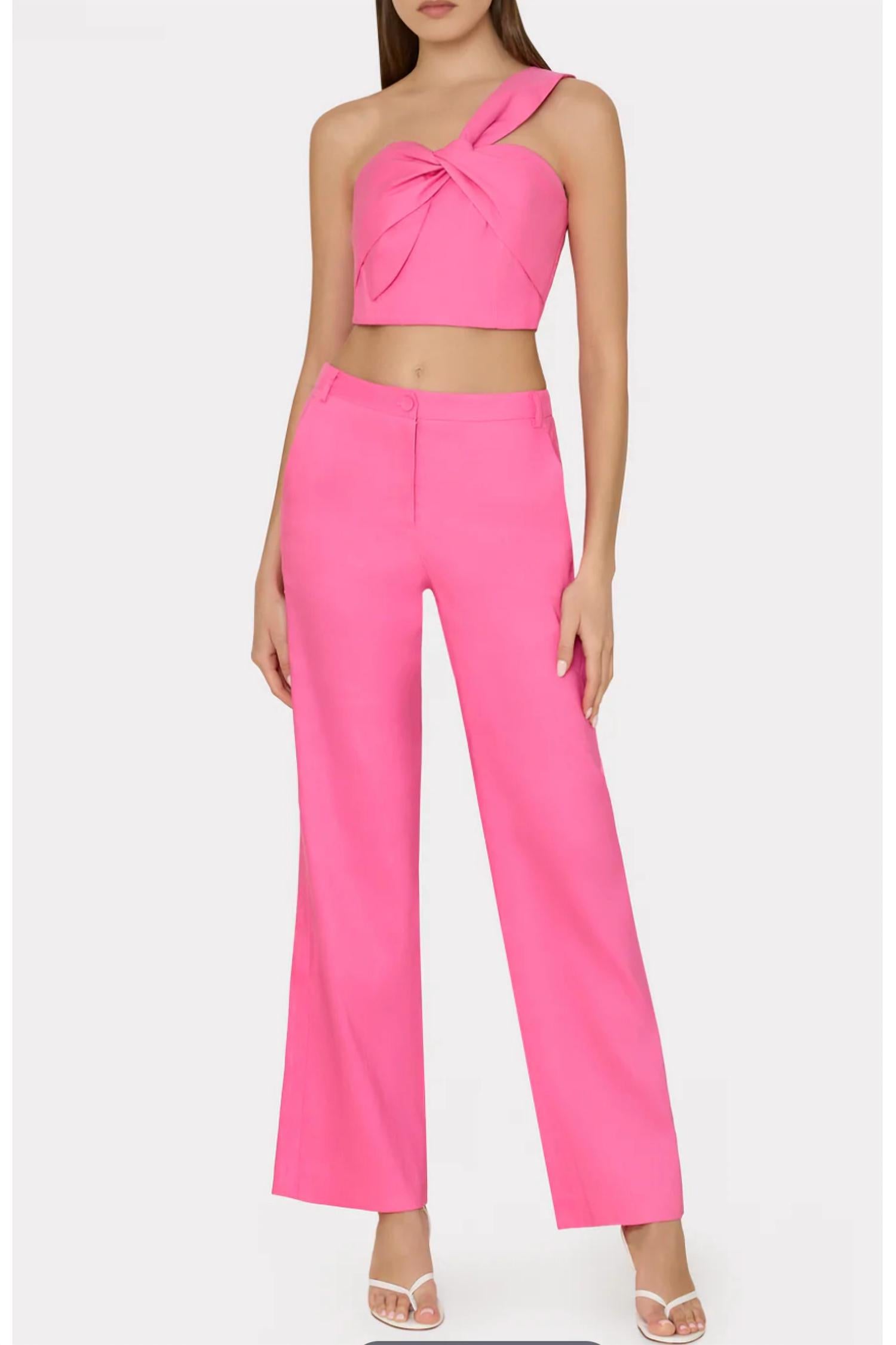 Льняные брюки розового цвета MILLY
Льняные брюки розового цвета MILLY