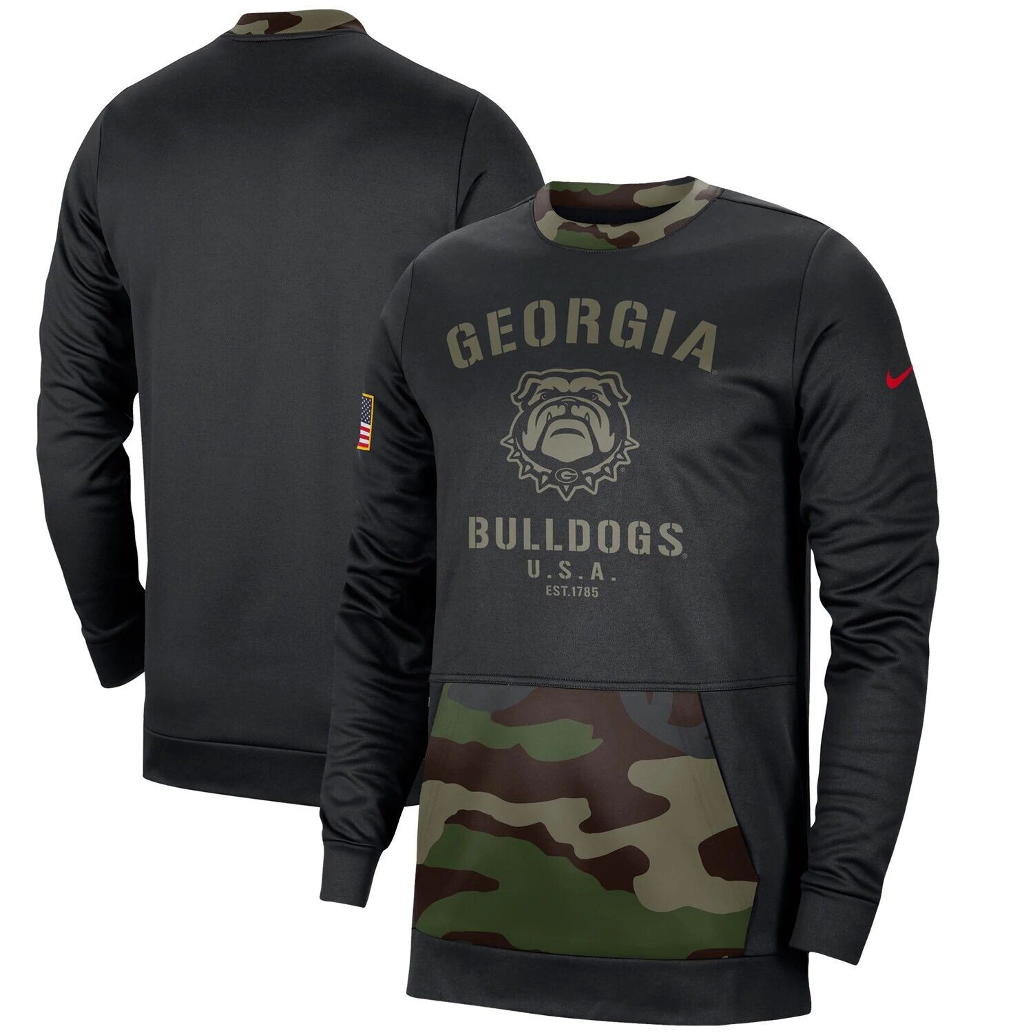 Мужской пуловер Nike Georgia Bulldogs черного/камуфляжного цвета в стиле милитари, Черный, Мужской пуловер Nike Georgia Bulldogs черного/камуфляжного цвета в стиле милитари
Мужской пуловер Nike Georgia Bulldogs черного/камуфляжного цвета в стиле милитари, Черный, Мужской пуловер Nike Georgia Bulldogs черного/камуфляжного цвета в стиле милитари