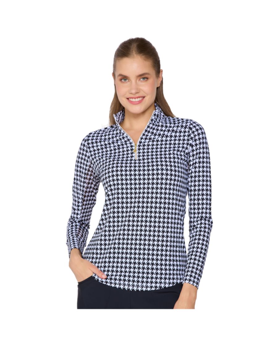 Топ с длинными рукавами и воротником-стойкой от G Lifestyle G Lifestyle Clothing, Black Houndstooth
Топ с длинными рукавами и воротником-стойкой от G Lifestyle G Lifestyle Clothing, Black Houndstooth