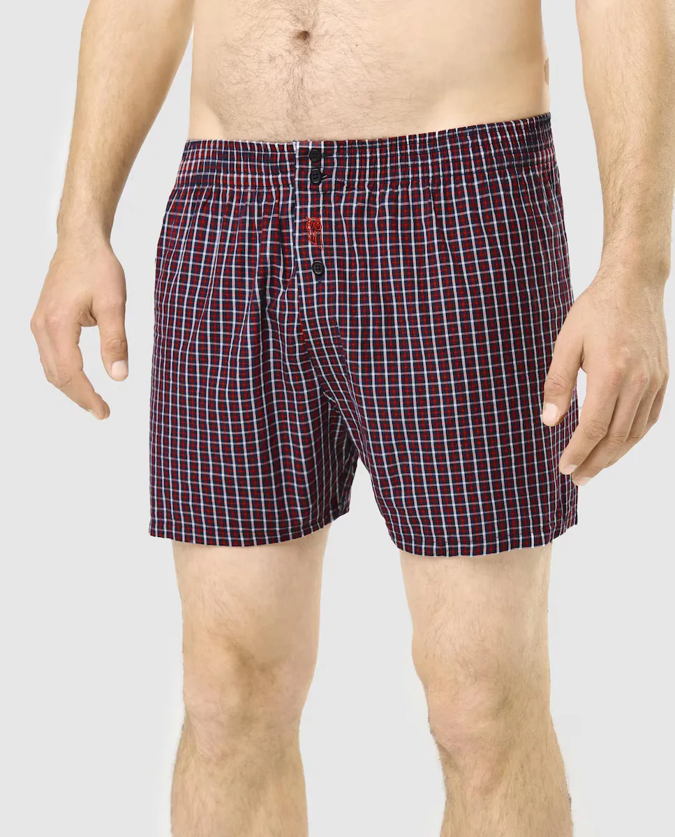 Красные тканевые боксеры El Búho Nocturno, синий 
Красные тканевые боксеры El Búho Nocturno, синий