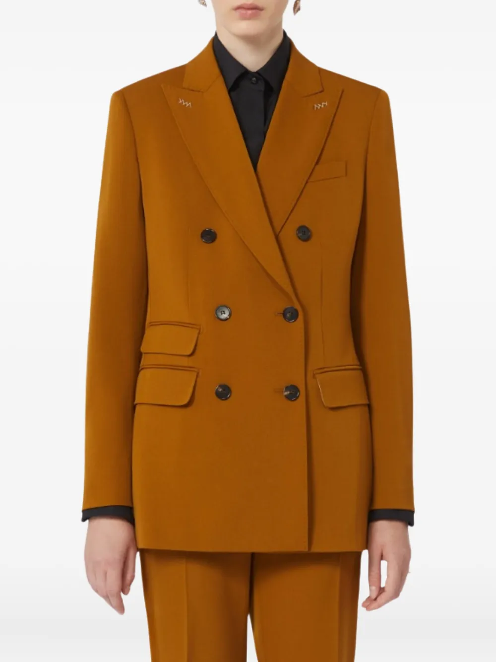 Двубортный пиджак MAX MARA, коричневый
Двубортный пиджак MAX MARA, коричневый