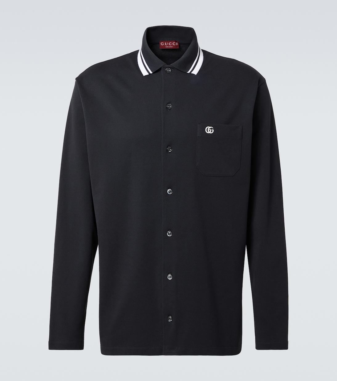 GG вышитая поло из хлопковой смеси Gucci, Dk Grey
GG вышитая поло из хлопковой смеси Gucci, Dk Grey