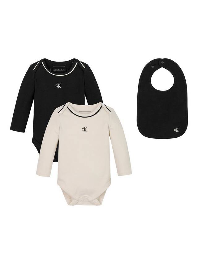 Подарочный набор детского боди с монограммой и нагрудника Calvin Klein, цвет Black/Beige
Подарочный набор детского боди с монограммой и нагрудника Calvin Klein, цвет Black/Beige