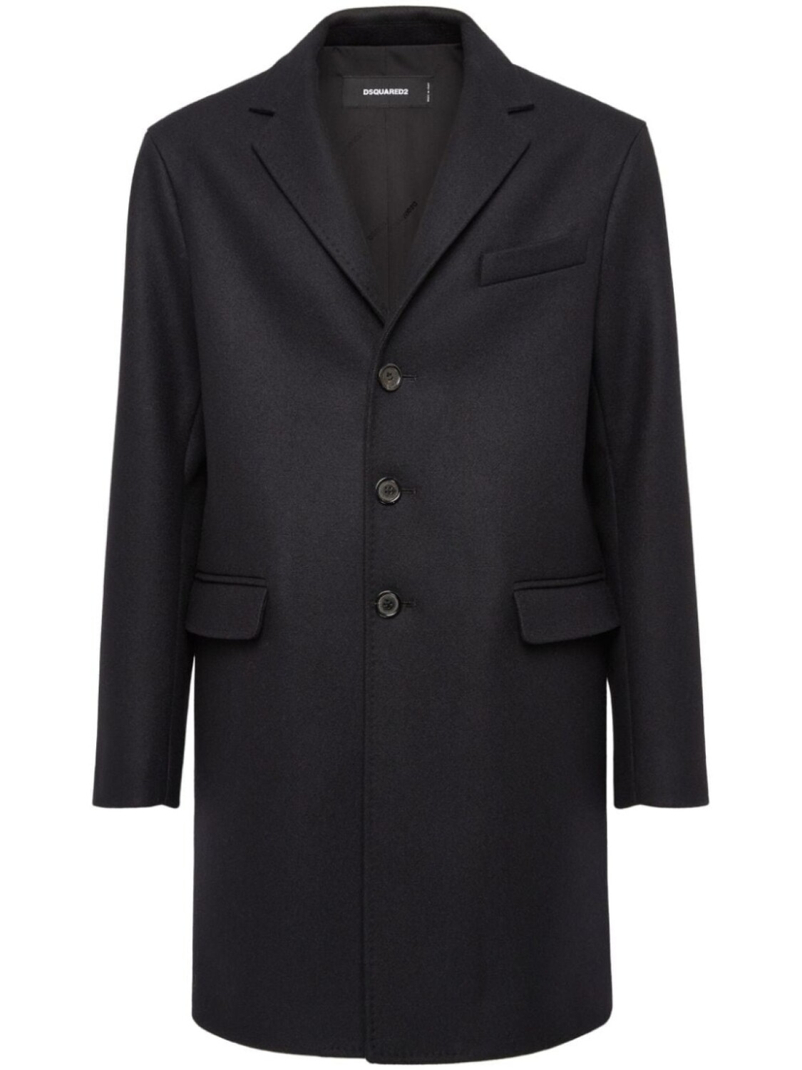 DSQUARED2 однобортное пальто миди, черный
DSQUARED2 однобортное пальто миди, черный