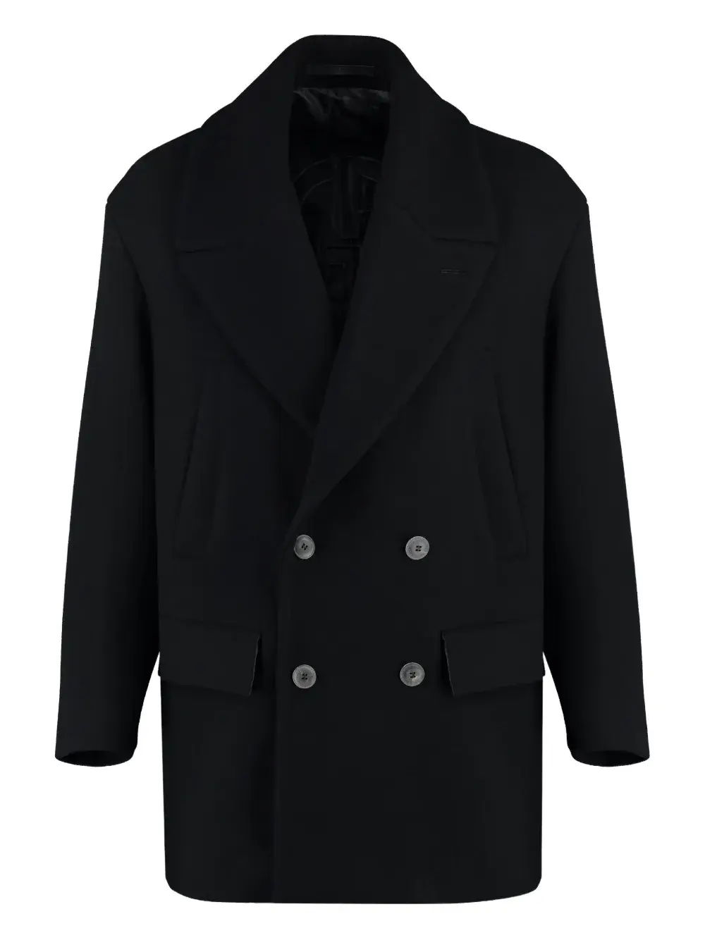 Двубортное пальто с заостренными лацканами GIORGIO ARMANI, черный
Двубортное пальто с заостренными лацканами GIORGIO ARMANI, черный