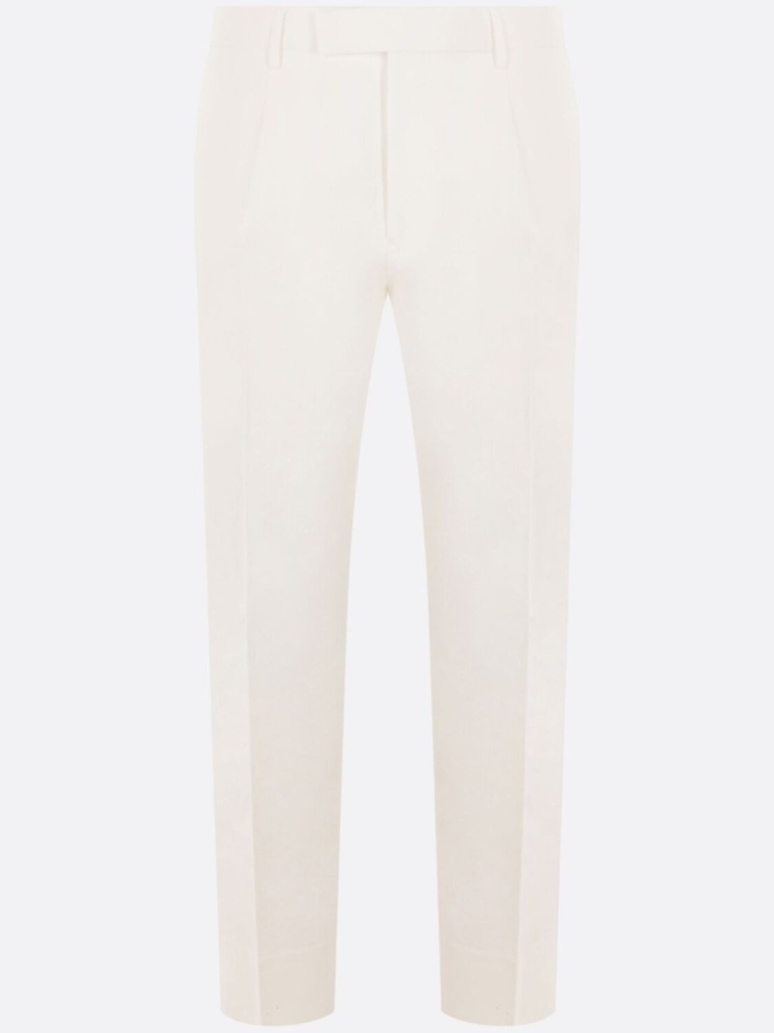 Брюки из габардина со складками Zegna, белый 
Брюки из габардина со складками Zegna, белый