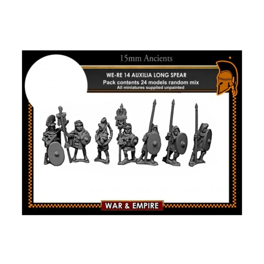Ауксилия с длинными копьями, War & Empire - Ancients Miniatures - Late Roman (15mm)
Ауксилия с длинными копьями, War & Empire - Ancients Miniatures - Late Roman (15mm)