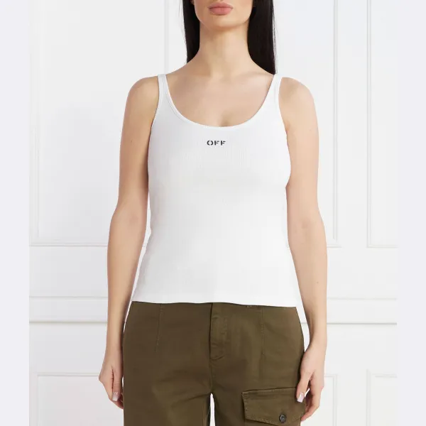 Топ стандартного кроя Off White, белый
Топ стандартного кроя Off White, белый