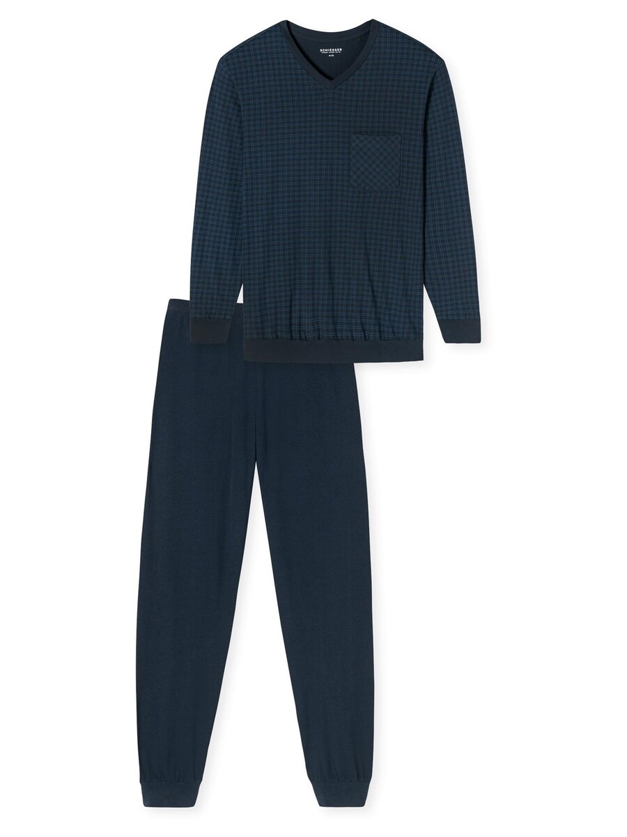Длинная пижама SCHIESSER Comfort Essentials, темно-синий
Длинная пижама SCHIESSER Comfort Essentials, темно-синий